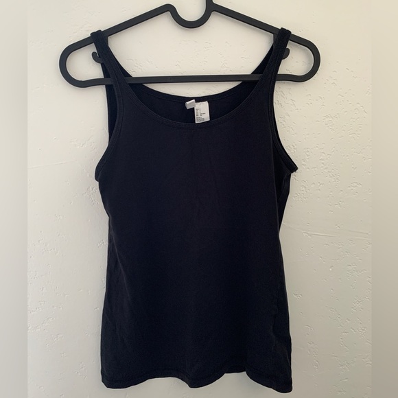 H&M Tops Basic Black Hm Tank Top Poshmark